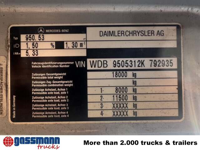 Mercedes-Benz Atego 1828 L 4x2, Rechtslenker, - Φορτηγό σασί: φωτογραφία 4 Mercedes-Benz Atego 1828 L 4x2, Rechtslenker, - Φορτηγό σασί: φωτογραφία 4