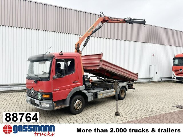 Mercedes-Benz Atego 818 K 4x2 mit Kran Palfinger PK 6500, 2x - Φορτηγό ανατρεπόμενο, Φορτηγό με γερανό: φωτογραφία 1 Mercedes-Benz Atego 818 K 4x2 mit Kran Palfinger PK 6500, 2x - Φορτηγό ανατρεπόμενο, Φορτηγό με γερανό: φωτογραφία 1