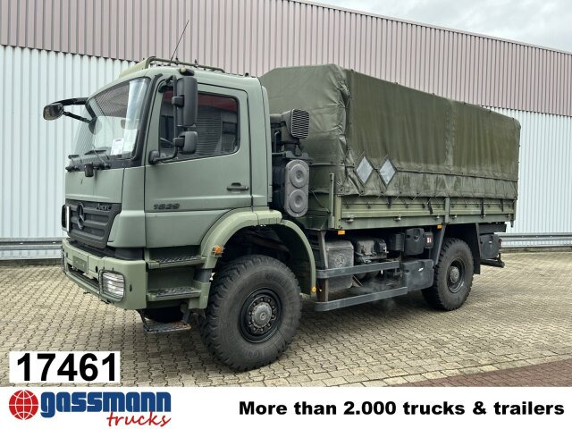 Mercedes-Benz Axor 1829 A 4x4, Ex- - Φορτηγό με ανοιχτή καρότσα: φωτογραφία 1 Mercedes-Benz Axor 1829 A 4x4, Ex- - Φορτηγό με ανοιχτή καρότσα: φωτογραφία 1