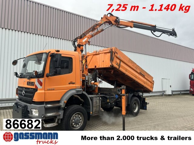 Mercedes-Benz Axor 1829 AK 4x4 mit Kran Atlas AK 85.2 - Φορτηγό ανατρεπόμενο, Φορτηγό με γερανό: φωτογραφία 1 Mercedes-Benz Axor 1829 AK 4x4 mit Kran Atlas AK 85.2 - Φορτηγό ανατρεπόμενο, Φορτηγό με γερανό: φωτογραφία 1