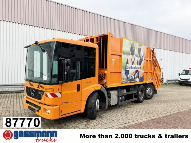 Mercedes-Benz Econic 2633 LL 6x2/4 NLA, EEV, Lenkachse, Haller - Απορριμματοφόρο: φωτογραφία 1 Mercedes-Benz Econic 2633 LL 6x2/4 NLA, EEV, Lenkachse, Haller - Απορριμματοφόρο: φωτογραφία 1