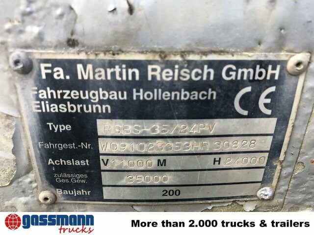 Επικαθήμενο μεταφορική βουτσάς Reisch RSBS-35/24 PV Walkingfloor ca. 86m³, Alu: φωτογραφία 11