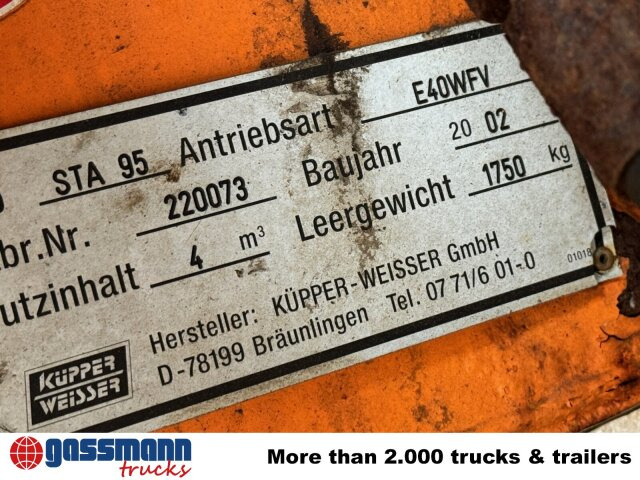 STA 95 Salzstreuer, ca. 4m³ - Αλατιέρα για Κοινοτικο όχημα/ Ειδικό όχημα: φωτογραφία 2 STA 95 Salzstreuer, ca. 4m³ - Αλατιέρα για Κοινοτικο όχημα/ Ειδικό όχημα: φωτογραφία 2