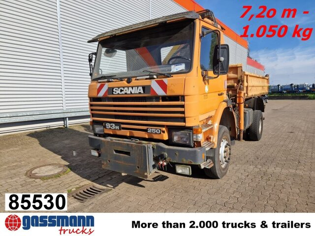 Scania 93H 250 4x4 mit Kran Palfinger PK8000, - Φορτηγό ανατρεπόμενο, Φορτηγό με γερανό: φωτογραφία 1 Scania 93H 250 4x4 mit Kran Palfinger PK8000, - Φορτηγό ανατρεπόμενο, Φορτηγό με γερανό: φωτογραφία 1