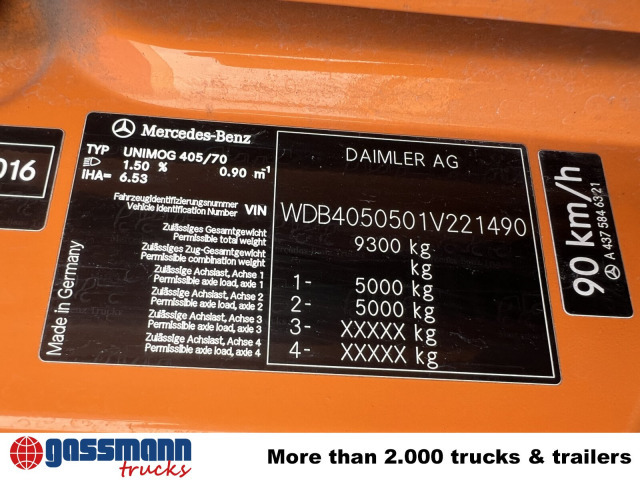 Unimog U 20 U405/70 4x4, Kipper, Winterdienstplatte - Ελαφρύ επαγγελματικό: φωτογραφία 5 Unimog U 20 U405/70 4x4, Kipper, Winterdienstplatte - Ελαφρύ επαγγελματικό: φωτογραφία 5