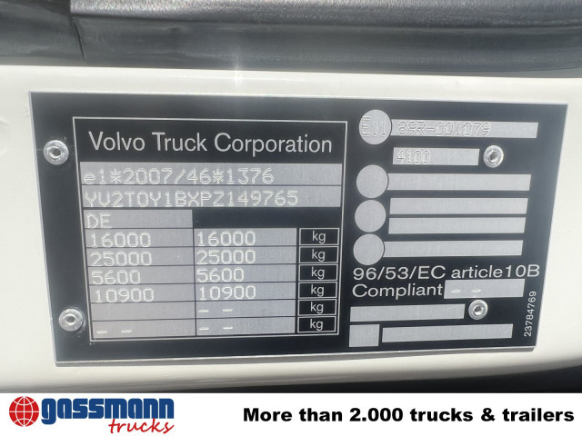 Volvo FL 280 4x4, Nebenantrieb - Φορτηγό σασί: φωτογραφία 4 Volvo FL 280 4x4, Nebenantrieb - Φορτηγό σασί: φωτογραφία 4