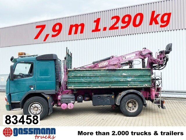 Volvo FM12-420 4x2 mit Heckkran Jonsered 1090, - Φορτηγό ανατρεπόμενο, Φορτηγό με γερανό: φωτογραφία 1 Volvo FM12-420 4x2 mit Heckkran Jonsered 1090, - Φορτηγό ανατρεπόμενο, Φορτηγό με γερανό: φωτογραφία 1