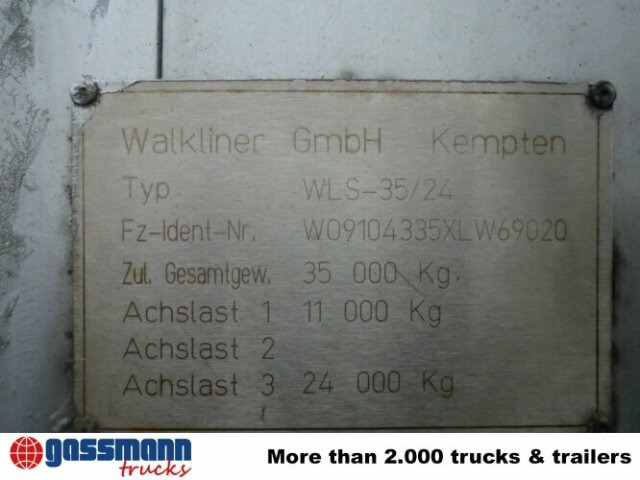WALKLINER WLS 35/24, Walkingfloor mit Klappen - Επικαθήμενο μεταφορική βουτσάς: φωτογραφία 2 WALKLINER WLS 35/24, Walkingfloor mit Klappen - Επικαθήμενο μεταφορική βουτσάς: φωτογραφία 2