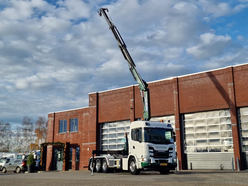 Φορτηγό φόρτωσης γάντζου, Φορτηγό με γερανό Scania G500 XT 8x4*4 - HMF 2820K Crane - AJK 20T Hooklift - Retarder - Full air - Like new: φωτογραφία 15 Φορτηγό φόρτωσης γάντζου, Φορτηγό με γερανό Scania G500 XT 8x4*4 - HMF 2820K Crane - AJK 20T Hooklift - Retarder - Full air - Like new: φωτογραφία 15
