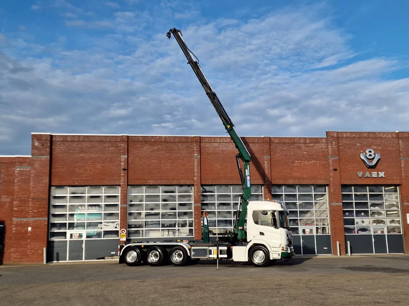 Φορτηγό φόρτωσης γάντζου, Φορτηγό με γερανό Scania G500 XT 8x4*4 - HMF 2820K Crane - AJK 20T Hooklift - Retarder - Full air - Like new: φωτογραφία 16 Φορτηγό φόρτωσης γάντζου, Φορτηγό με γερανό Scania G500 XT 8x4*4 - HMF 2820K Crane - AJK 20T Hooklift - Retarder - Full air - Like new: φωτογραφία 16