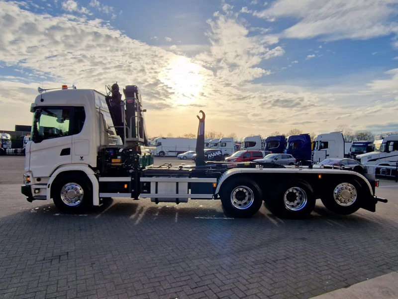 Φορτηγό φόρτωσης γάντζου, Φορτηγό με γερανό Scania G500 XT 8x4*4 - HMF 2820K Crane - AJK 20T Hooklift - Retarder - Full air - Like new: φωτογραφία 6 Φορτηγό φόρτωσης γάντζου, Φορτηγό με γερανό Scania G500 XT 8x4*4 - HMF 2820K Crane - AJK 20T Hooklift - Retarder - Full air - Like new: φωτογραφία 6