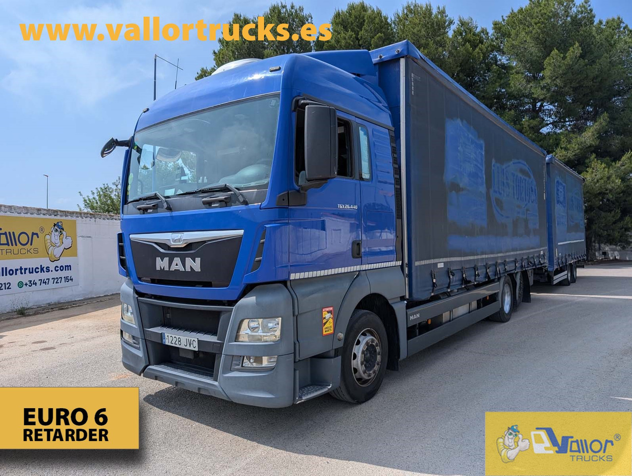 MAN TGX 26.440 - ROAD TRAIN - Φορτηγό μουσαμάς: φωτογραφία 1 MAN TGX 26.440 - ROAD TRAIN - Φορτηγό μουσαμάς: φωτογραφία 1