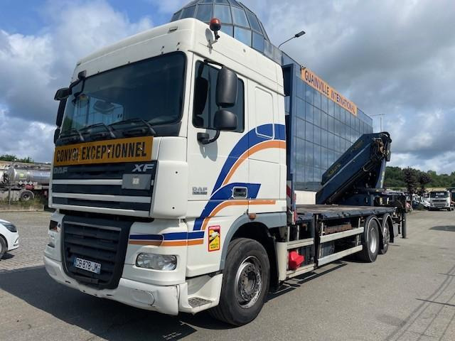 DAF XF105 460 - Φορτηγό με ανοιχτή καρότσα, Φορτηγό με γερανό: φωτογραφία 1 DAF XF105 460 - Φορτηγό με ανοιχτή καρότσα, Φορτηγό με γερανό: φωτογραφία 1