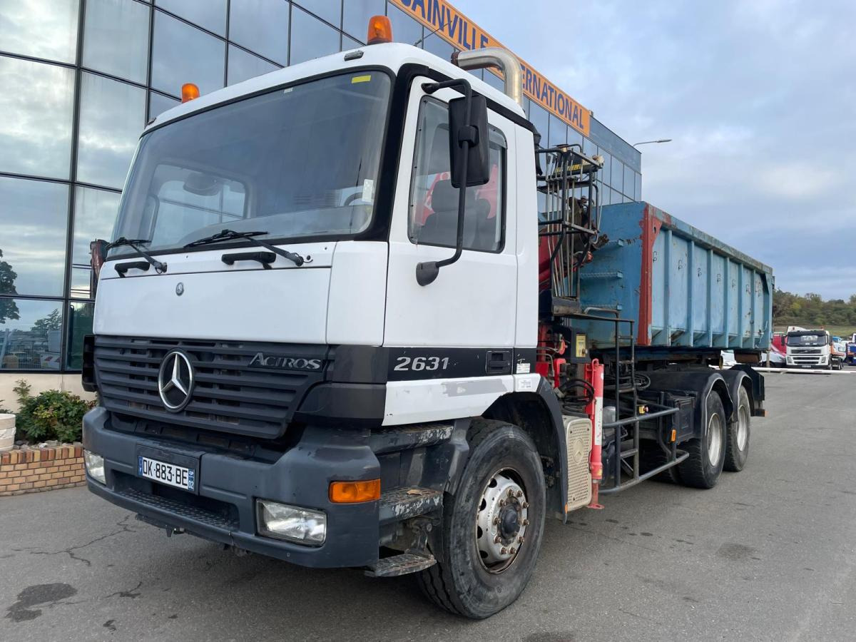 Mercedes Actros 2631 - Φορτηγό φόρτωσης γάντζου, Φορτηγό με γερανό: φωτογραφία 2 Mercedes Actros 2631 - Φορτηγό φόρτωσης γάντζου, Φορτηγό με γερανό: φωτογραφία 2
