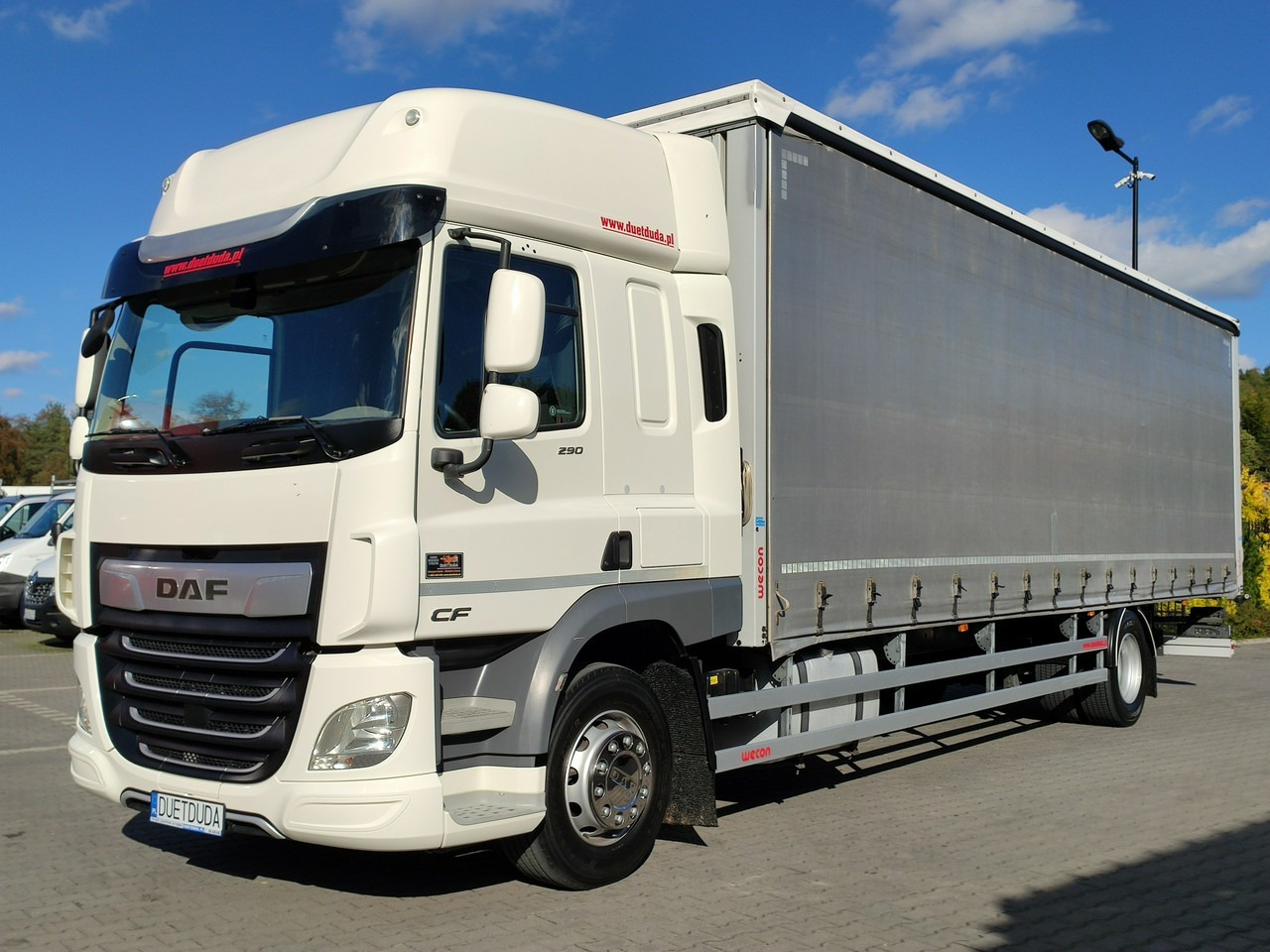 DAF CF 290 E6 Firana Tył Drzwi Dach Podnoszony / Zsuwany Długi 9.30m - Φορτηγό μουσαμάς: φωτογραφία 2 DAF CF 290 E6 Firana Tył Drzwi Dach Podnoszony / Zsuwany Długi 9.30m - Φορτηγό μουσαμάς: φωτογραφία 2