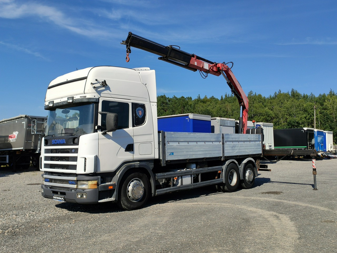 Scania 124L 420 6x2 Retarder HDS FASSI F170 Budowlanka - Φορτηγό με ανοιχτή καρότσα, Φορτηγό με γερανό: φωτογραφία 1 Scania 124L 420 6x2 Retarder HDS FASSI F170 Budowlanka - Φορτηγό με ανοιχτή καρότσα, Φορτηγό με γερανό: φωτογραφία 1
