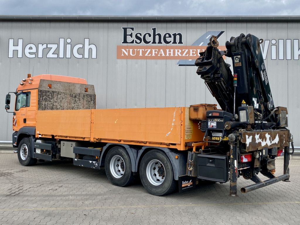MAN TGA 26.480 6x4 BL / HIAB 377 EP-4 Faltkran - Φορτηγό με ανοιχτή καρότσα, Φορτηγό με γερανό: φωτογραφία 3 MAN TGA 26.480 6x4 BL / HIAB 377 EP-4 Faltkran - Φορτηγό με ανοιχτή καρότσα, Φορτηγό με γερανό: φωτογραφία 3