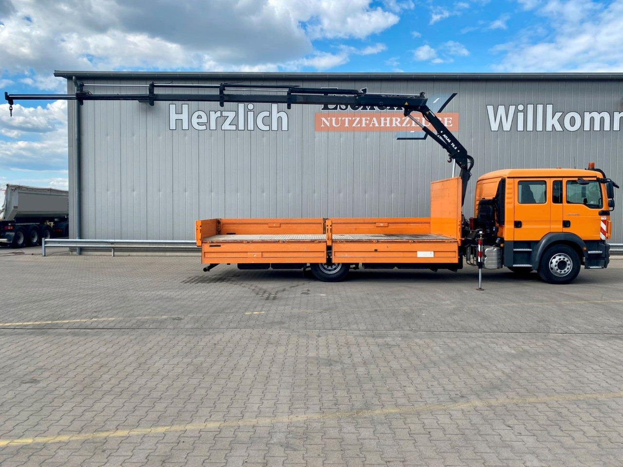 MAN TGM 15.290 DOKA|Atlas AK 75,2*Funk*4x Sitze*Navi - Φορτηγό με ανοιχτή καρότσα, Φορτηγό με γερανό: φωτογραφία 2 MAN TGM 15.290 DOKA|Atlas AK 75,2*Funk*4x Sitze*Navi - Φορτηγό με ανοιχτή καρότσα, Φορτηγό με γερανό: φωτογραφία 2
