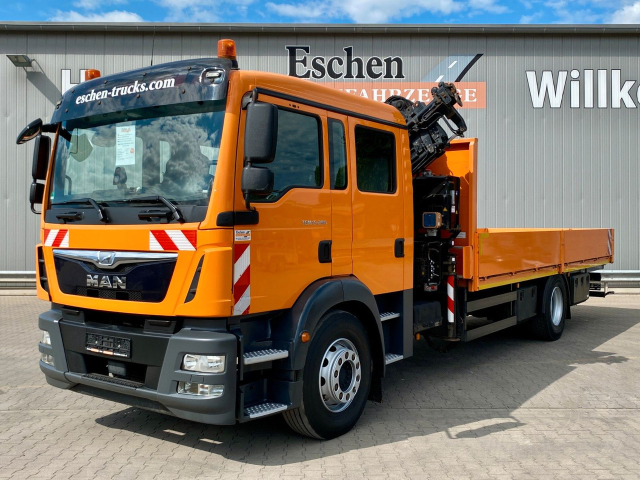 MAN TGM 15.290 DOKA|Atlas AK 75,2*Funk*4x Sitze*Navi - Φορτηγό με ανοιχτή καρότσα, Φορτηγό με γερανό: φωτογραφία 1 MAN TGM 15.290 DOKA|Atlas AK 75,2*Funk*4x Sitze*Navi - Φορτηγό με ανοιχτή καρότσα, Φορτηγό με γερανό: φωτογραφία 1