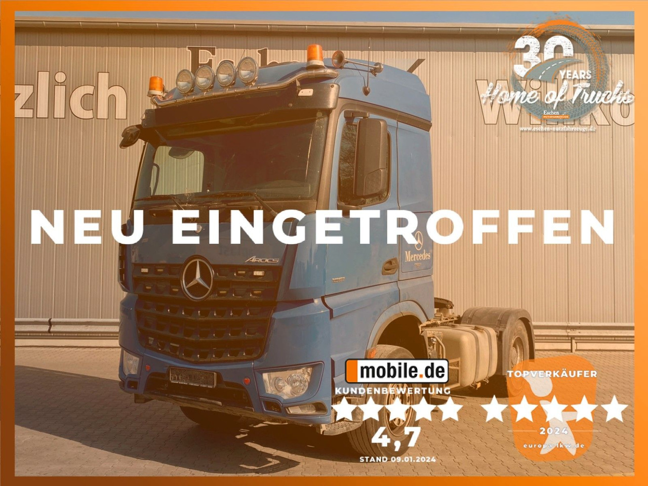 Mercedes-Benz 1851 Arocs LS | 2x Hydraulik*Reifen:70%*1.Hd*AC - Τράκτορας: φωτογραφία 1 Mercedes-Benz 1851 Arocs LS | 2x Hydraulik*Reifen:70%*1.Hd*AC - Τράκτορας: φωτογραφία 1