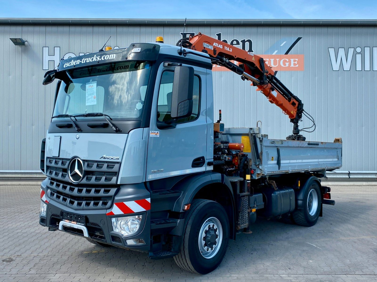 Mercedes-Benz Arocs 1843 HAD 4x4 | Atlas 116.3-A3*5+6.Kreis - Φορτηγό ανατρεπόμενο, Φορτηγό με γερανό: φωτογραφία 1 Mercedes-Benz Arocs 1843 HAD 4x4 | Atlas 116.3-A3*5+6.Kreis - Φορτηγό ανατρεπόμενο, Φορτηγό με γερανό: φωτογραφία 1