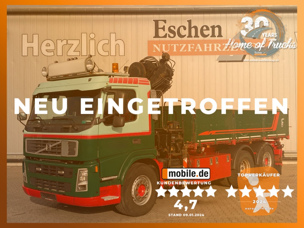 Volvo FM 340 6x2 / HIAB 144 E-3 DUO Faltkran - Φορτηγό ανατρεπόμενο, Φορτηγό με γερανό: φωτογραφία 1 Volvo FM 340 6x2 / HIAB 144 E-3 DUO Faltkran - Φορτηγό ανατρεπόμενο, Φορτηγό με γερανό: φωτογραφία 1