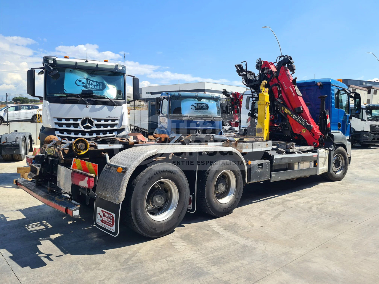 Camión MAN + Epsilon M120Z3 + Gancho Palfinger 20T - Φορτηγό φόρτωσης γάντζου, Φορτηγό με γερανό: φωτογραφία 2 Camión MAN + Epsilon M120Z3 + Gancho Palfinger 20T - Φορτηγό φόρτωσης γάντζου, Φορτηγό με γερανό: φωτογραφία 2