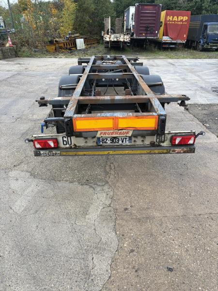 Fruehauf - Ρυμούλκα μεταφοράς εμπορευματοκιβωτίων/ Κινητό αμάξωμα: φωτογραφία 1 Fruehauf - Ρυμούλκα μεταφοράς εμπορευματοκιβωτίων/ Κινητό αμάξωμα: φωτογραφία 1