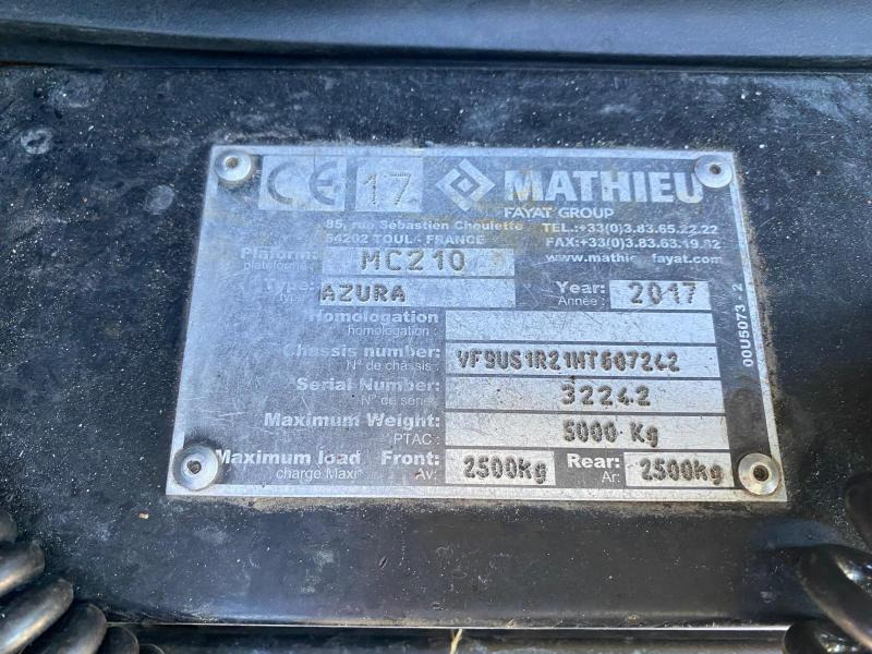 Mathieu Azura MC210 - Σάρωθρο δρόμων: φωτογραφία 2 Mathieu Azura MC210 - Σάρωθρο δρόμων: φωτογραφία 2