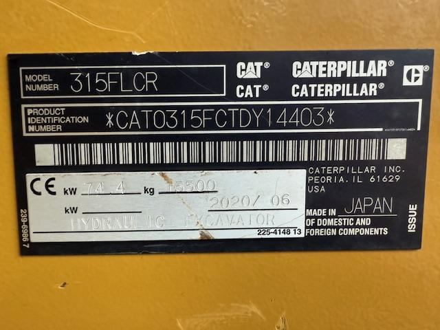 Cat 315 F LCR - Ερπυστριοφόρος εκσκαφέας: φωτογραφία 5 Cat 315 F LCR - Ερπυστριοφόρος εκσκαφέας: φωτογραφία 5