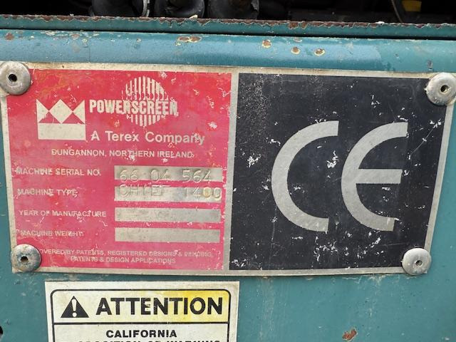Terex Powerscreen Chieftain 1400 - Διαλογής: φωτογραφία 5 Terex Powerscreen Chieftain 1400 - Διαλογής: φωτογραφία 5