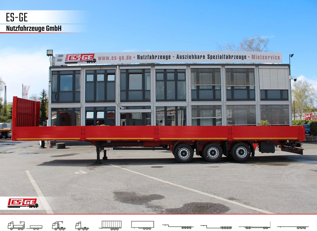 Kögel 3-Achs-Mega Chassis, Bordwände - Επικαθήμενο πλατφόρμα/ Καρότσα: φωτογραφία 1 Kögel 3-Achs-Mega Chassis, Bordwände - Επικαθήμενο πλατφόρμα/ Καρότσα: φωτογραφία 1