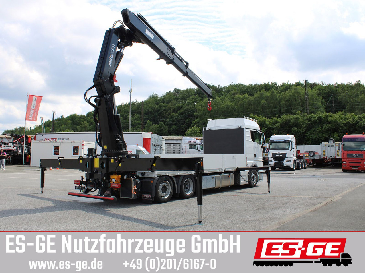 MAN TGX 26.480 6x2-4 LL CH mit MKG HLK531 a5 - Φορτηγό με ανοιχτή καρότσα, Φορτηγό με γερανό: φωτογραφία 4 MAN TGX 26.480 6x2-4 LL CH mit MKG HLK531 a5 - Φορτηγό με ανοιχτή καρότσα, Φορτηγό με γερανό: φωτογραφία 4