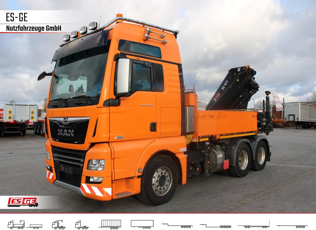 MAN TGX 26.540 + HIABV-Ladekran 477E-4 HIPRO MAN TGX 26.540 + HIABV-Ladekran 477E-4 HIPRO - Φορτηγό με ανοιχτή καρότσα, Φορτηγό με γερανό: φωτογραφία 2 MAN TGX 26.540 + HIABV-Ladekran 477E-4 HIPRO MAN TGX 26.540 + HIABV-Ladekran 477E-4 HIPRO - Φορτηγό με ανοιχτή καρότσα, Φορτηγό με γερανό: φωτογραφία 2