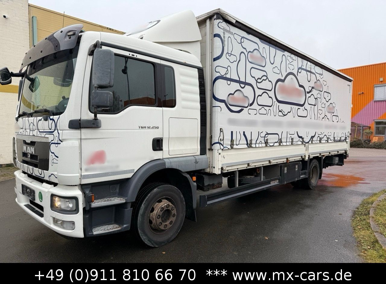 MAN TGM 12.250 Pritsche Plane LBW Schlafkabine Autom - Φορτηγό μουσαμάς: φωτογραφία 1 MAN TGM 12.250 Pritsche Plane LBW Schlafkabine Autom - Φορτηγό μουσαμάς: φωτογραφία 1