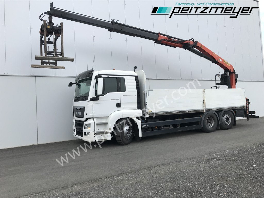 MAN TGS 26.440 FL 6x2 Palfinger PK 21001 L Steinzange, EU 6, Lenkachse - Φορτηγό με ανοιχτή καρότσα, Φορτηγό με γερανό: φωτογραφία 1 MAN TGS 26.440 FL 6x2 Palfinger PK 21001 L Steinzange, EU 6, Lenkachse - Φορτηγό με ανοιχτή καρότσα, Φορτηγό με γερανό: φωτογραφία 1