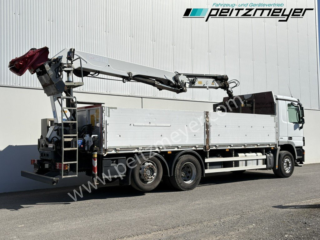 MERCEDES-BENZ Actros 2536 LL Pritsche HMF Heckkran m. Zange Baustoff - Φορτηγό με ανοιχτή καρότσα, Φορτηγό με γερανό: φωτογραφία 4 MERCEDES-BENZ Actros 2536 LL Pritsche HMF Heckkran m. Zange Baustoff - Φορτηγό με ανοιχτή καρότσα, Φορτηγό με γερανό: φωτογραφία 4