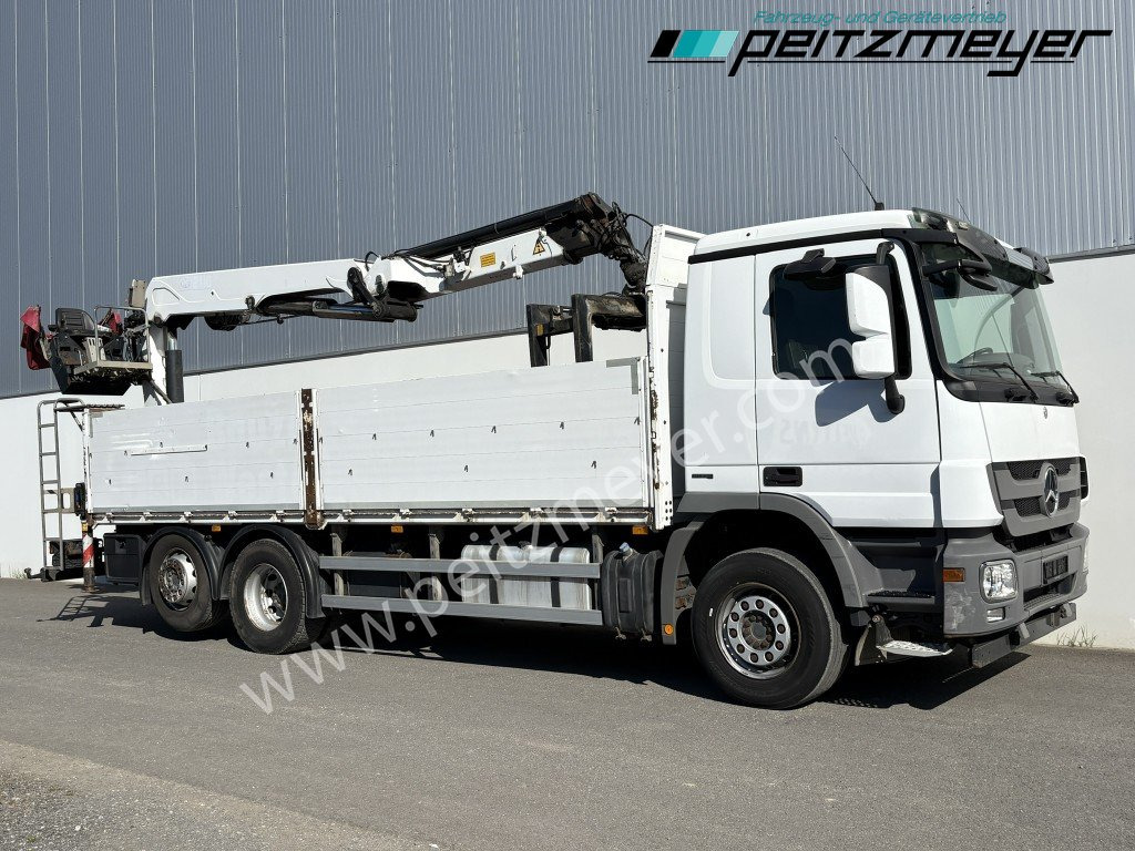 MERCEDES-BENZ Actros 2536 LL Pritsche HMF Heckkran m. Zange Baustoff - Φορτηγό με ανοιχτή καρότσα, Φορτηγό με γερανό: φωτογραφία 2 MERCEDES-BENZ Actros 2536 LL Pritsche HMF Heckkran m. Zange Baustoff - Φορτηγό με ανοιχτή καρότσα, Φορτηγό με γερανό: φωτογραφία 2