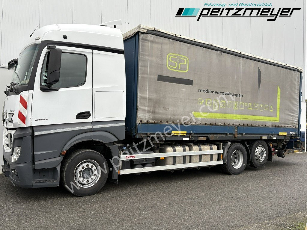 MERCEDES-BENZ Actros 2542 LL BDF Pritsche + Mitnahmestapler komplett - Φορτηγό μουσαμάς: φωτογραφία 1 MERCEDES-BENZ Actros 2542 LL BDF Pritsche + Mitnahmestapler komplett - Φορτηγό μουσαμάς: φωτογραφία 1
