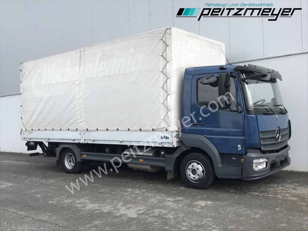 MERCEDES-BENZ Atego 818 L Pritsche+LBW, Klima, 2 x AHK - Φορτηγό μουσαμάς: φωτογραφία 2 MERCEDES-BENZ Atego 818 L Pritsche+LBW, Klima, 2 x AHK - Φορτηγό μουσαμάς: φωτογραφία 2