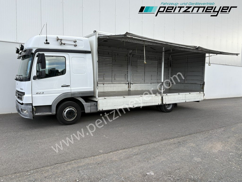 MERCEDES-BENZ Atego 823 L Geflügelpritsche L - Fahrerhaus, Klima, 2 x AHK - Φορτηγό κόφα: φωτογραφία 1 MERCEDES-BENZ Atego 823 L Geflügelpritsche L - Fahrerhaus, Klima, 2 x AHK - Φορτηγό κόφα: φωτογραφία 1