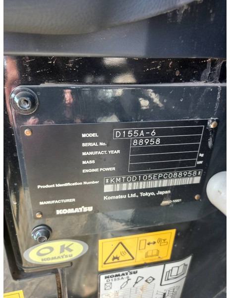 Μπουλντόζα Komatsu D155A-6R (4 Pcs available in Abu Dhabi): φωτογραφία 18