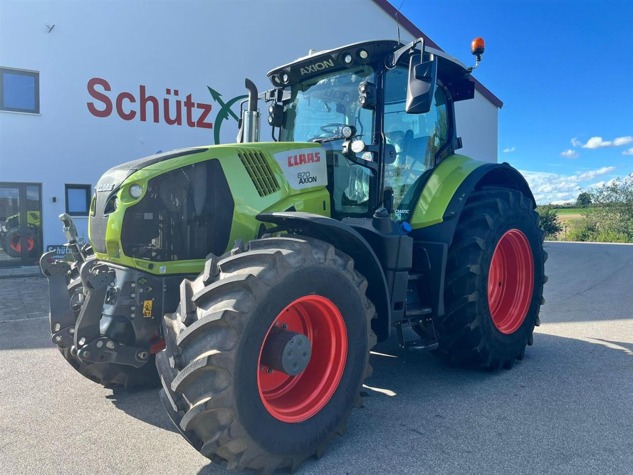 CLAAS Axion 870 CMATIC mit S10 GPS und Cebis Touch, Vorderreifen NEU - Τρακτέρ: φωτογραφία 1 CLAAS Axion 870 CMATIC mit S10 GPS und Cebis Touch, Vorderreifen NEU - Τρακτέρ: φωτογραφία 1
