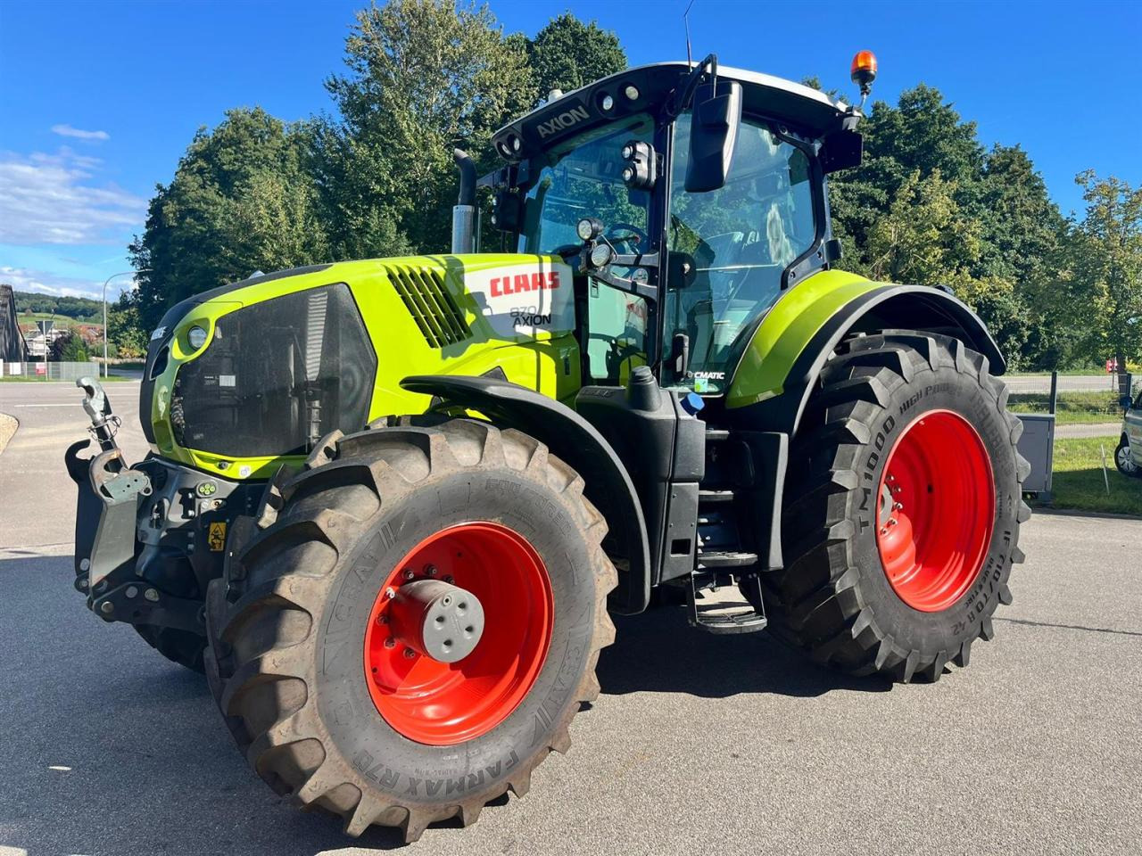 CLAAS Axion 870 CMATIC mit S10 GPS und Cebis Touch, Vorderreifen NEU - Τρακτέρ: φωτογραφία 2 CLAAS Axion 870 CMATIC mit S10 GPS und Cebis Touch, Vorderreifen NEU - Τρακτέρ: φωτογραφία 2
