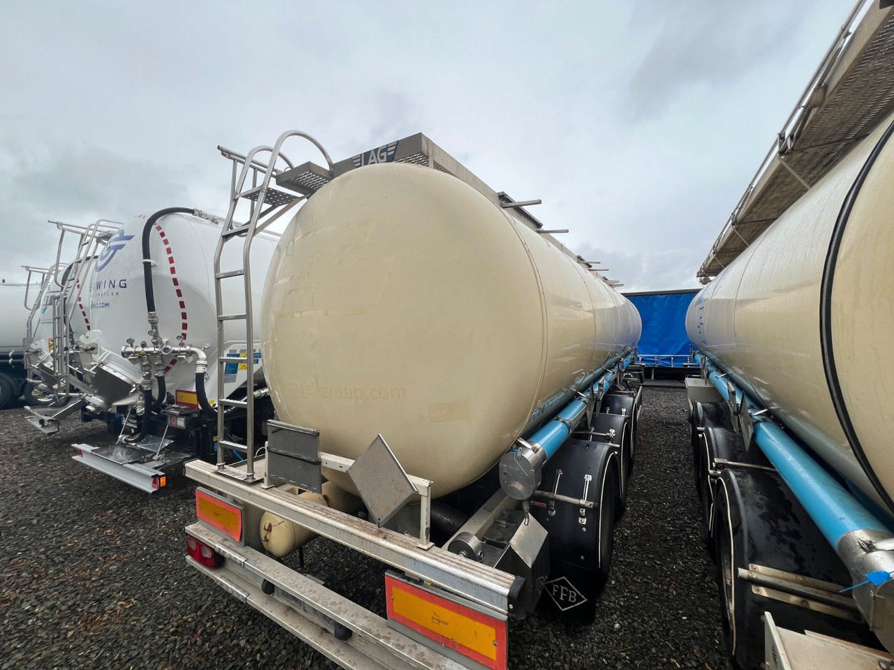 Επικαθήμενο βυτίο Lag 32000 l Lebensmitteltank mit 3 Kammern, ADR: φωτογραφία 7