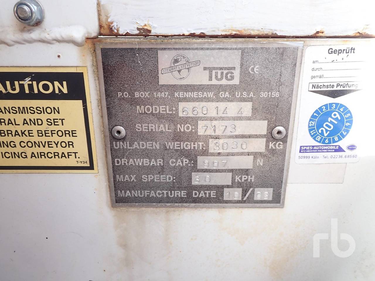 STEWART STEVENSON TUG Beltloader TUG 660-144 - Μεταφορική ταινία αεροσκαφών: φωτογραφία 3 STEWART STEVENSON TUG Beltloader TUG 660-144 - Μεταφορική ταινία αεροσκαφών: φωτογραφία 3