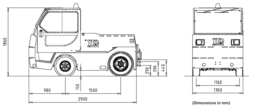 TLD Tractor JET16 - Ελκυστήρας αποσκευών: φωτογραφία 3 TLD Tractor JET16 - Ελκυστήρας αποσκευών: φωτογραφία 3
