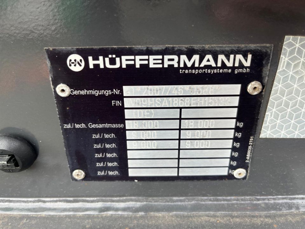 Μίσθωση  HUEFFERMANN 2-achs Abrollanhänger Containeranhänger HSA 18.70 HUEFFERMANN 2-achs Abrollanhänger Containeranhänger HSA 18.70: φωτογραφία 6