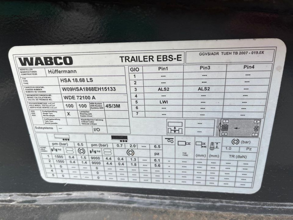 Μίσθωση  HUEFFERMANN 2-achs Abrollanhänger Containeranhänger HSA 18.70 HUEFFERMANN 2-achs Abrollanhänger Containeranhänger HSA 18.70: φωτογραφία 7