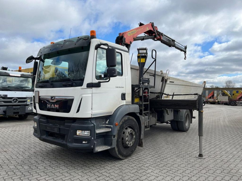 MAN TG-M 18.340 4x2 2-Achs Kipper Kran Palf. PK 130 - Φορτηγό ανατρεπόμενο, Φορτηγό με γερανό: φωτογραφία 1 MAN TG-M 18.340 4x2 2-Achs Kipper Kran Palf. PK 130 - Φορτηγό ανατρεπόμενο, Φορτηγό με γερανό: φωτογραφία 1